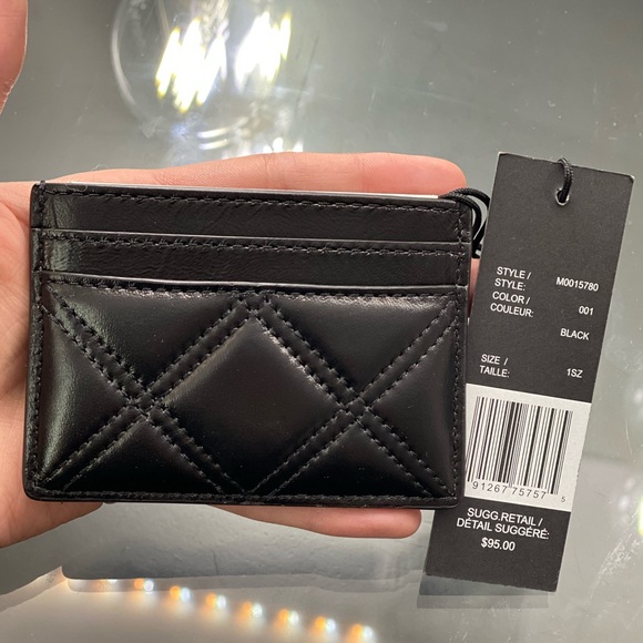 The Marc Jacobs Quilted Leather Card Case in Black - Picture 6 of 8